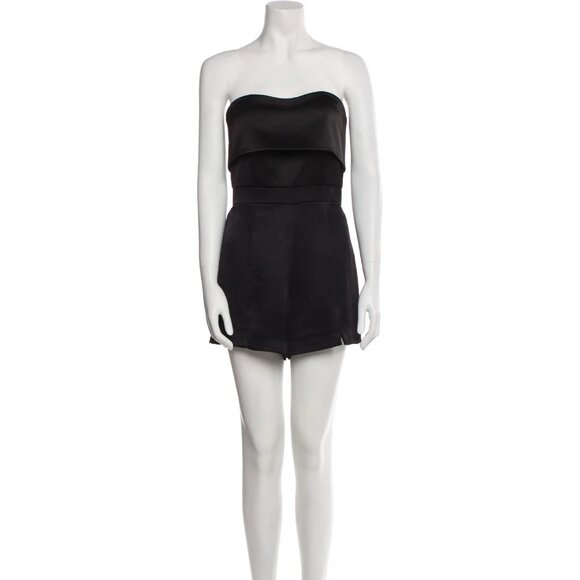 Alexis Black Martyna Strapless‎ Romper Size Large - Picture 1 of 9
